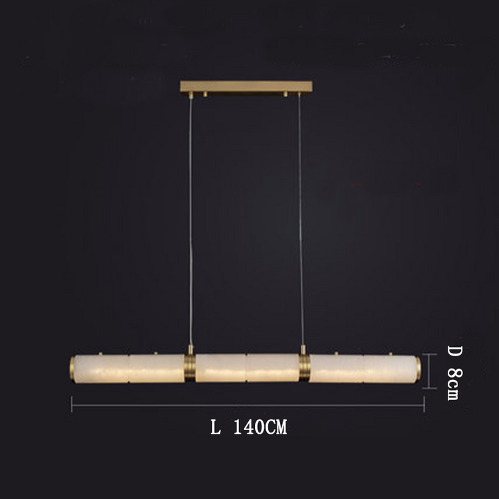 Alabaster Modern Art Linear Pendant