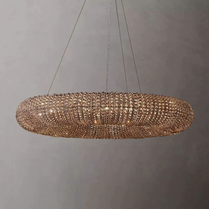 Alison Crystal Round LED Chandelier 41"