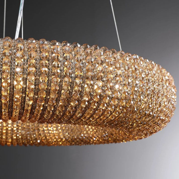 Alison Crystal Round LED Chandelier 59"
