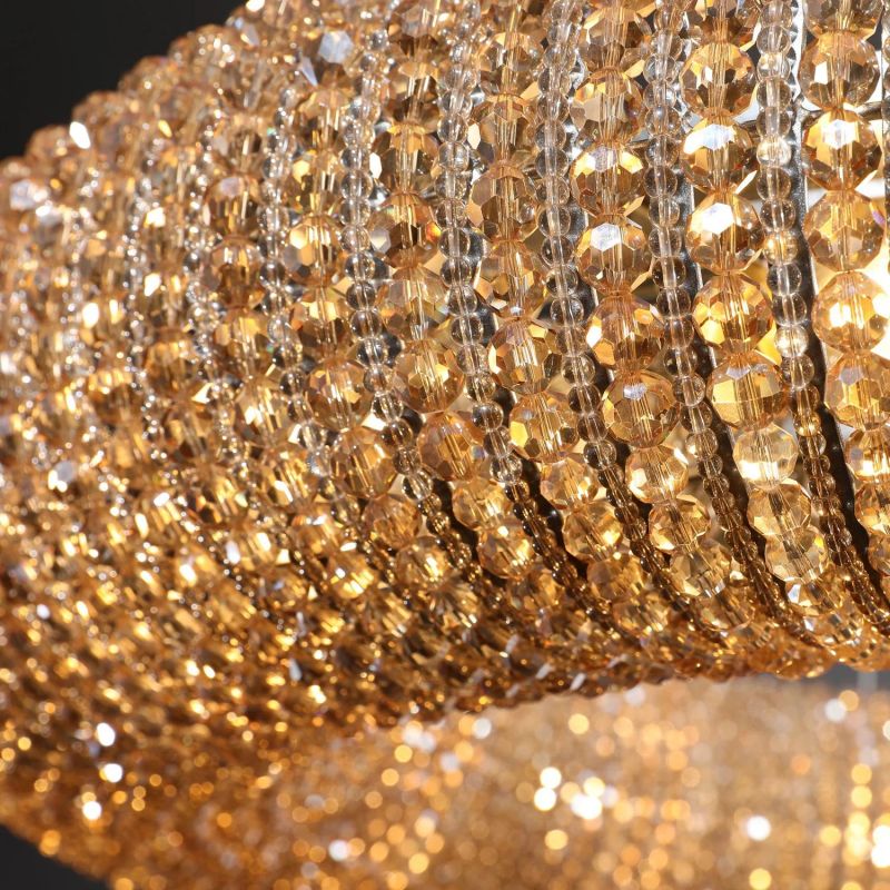 Alison Crystal Round LED Chandelier 59"