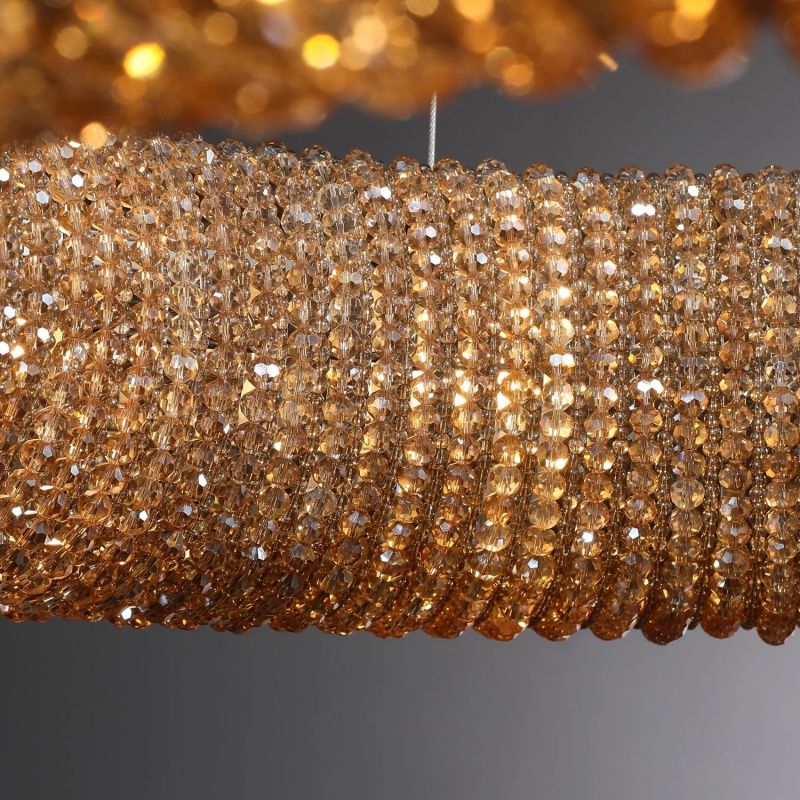 Alison Crystal Round LED Chandelier 59"