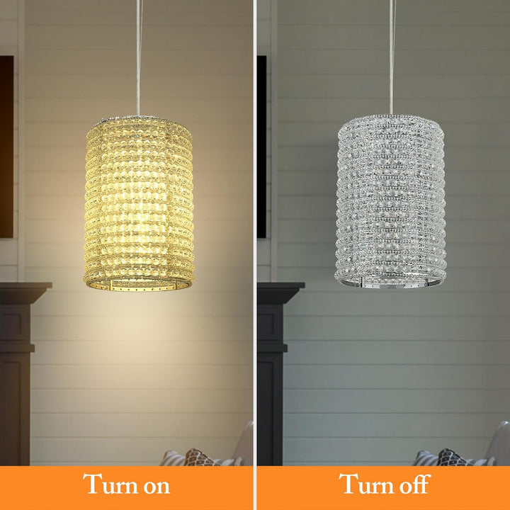 Alison K9 Crystal Beads Pendant Lights 12"