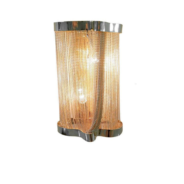 Aluminum Ashley Chain Tassel Wall Sconce