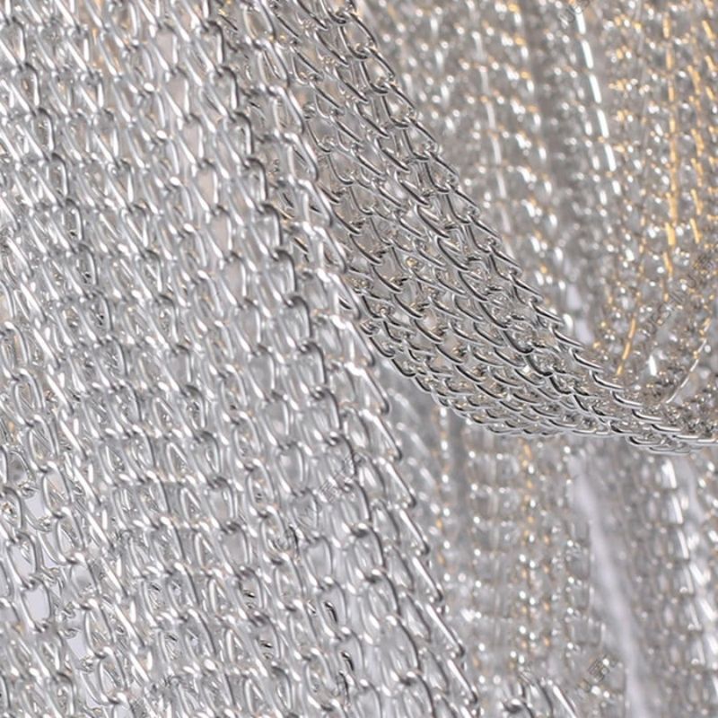Aluminum Modern Chain Tassel Chandelier