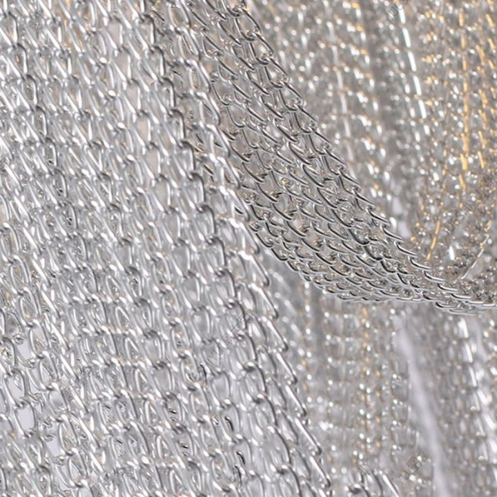 Aluminum Modern Chain Tassel Chandelier