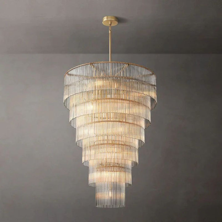 Amadeo Grand Glass Chandelier 36"