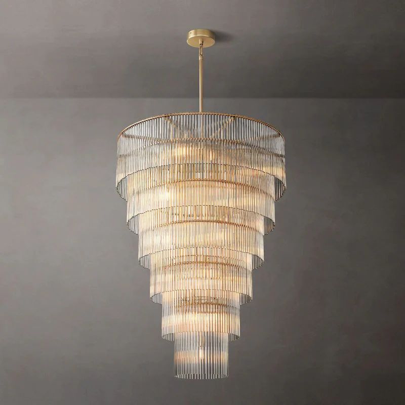 Amadeo Grand Glass Chandelier 36"