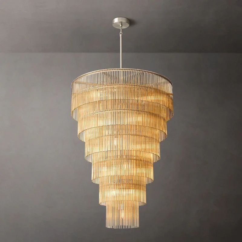 Amadeo Grand Glass Chandelier 36"