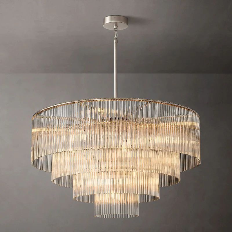 Amadeo Round Glass Chandelier 40"