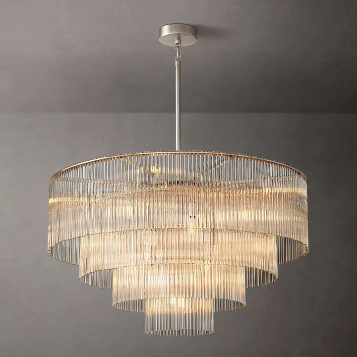 Amadeo Round Glass Chandelier 40"