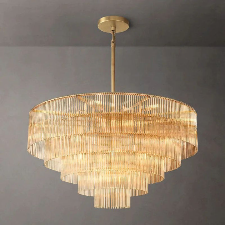 Amadeo Round Glass Chandelier 50"