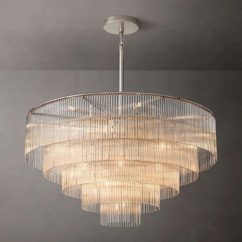 Amadeo Round Glass Chandelier 50"