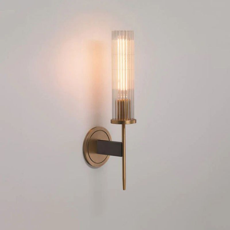 Amorra Single Head Crystal Shade Candlestick Wall Sconce