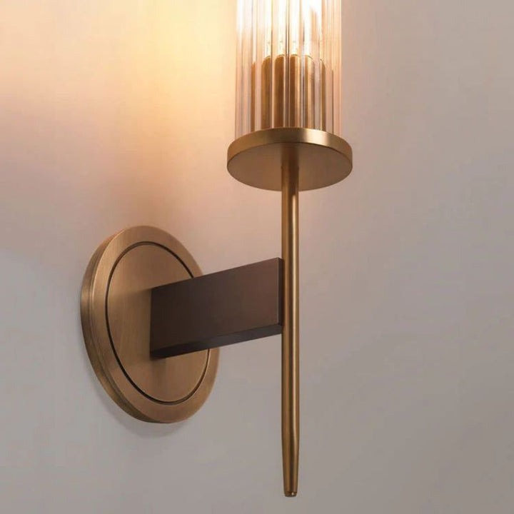 Amorra Single Head Crystal Shade Candlestick Wall Sconce