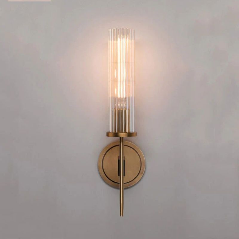 Amorra Single Head Crystal Shade Candlestick Wall Sconce