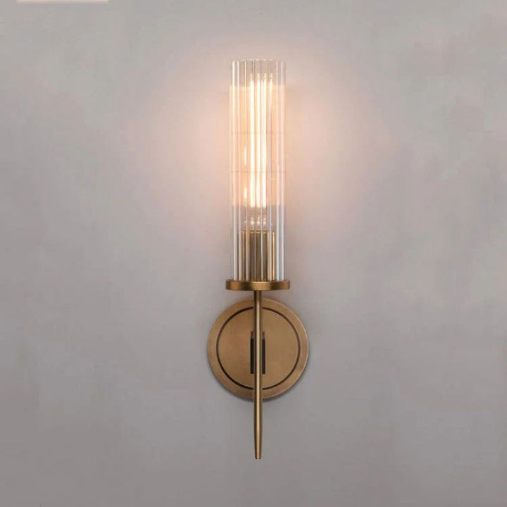 Amorra Single Head Crystal Shade Candlestick Wall Sconce