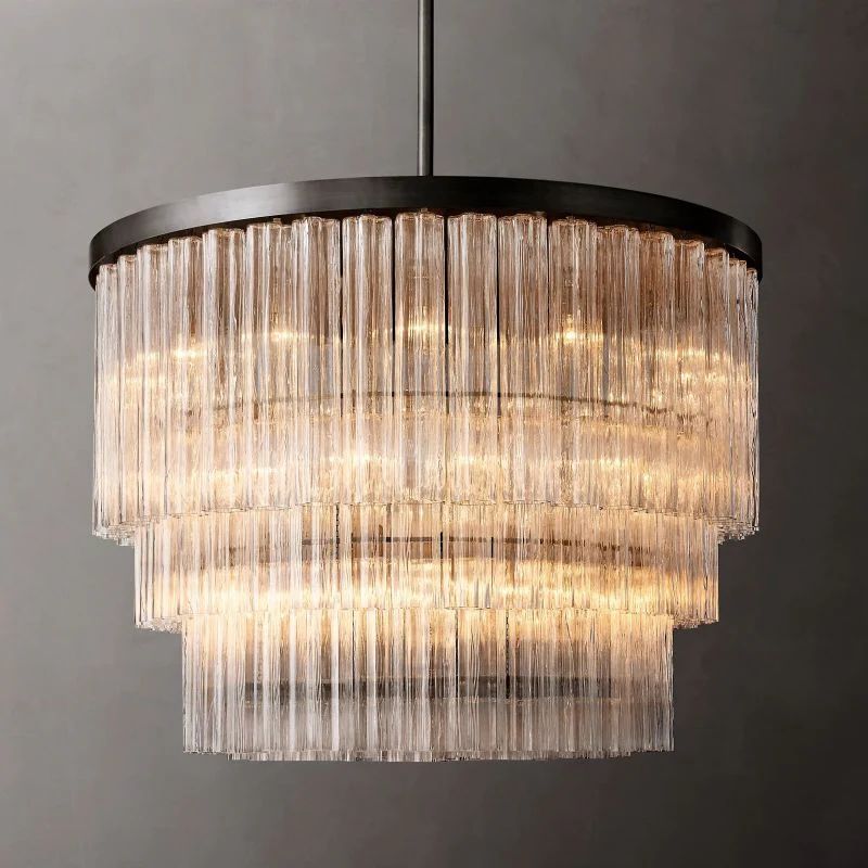 Ancelotti 3-Tier Round Living Room Chandelier 48”