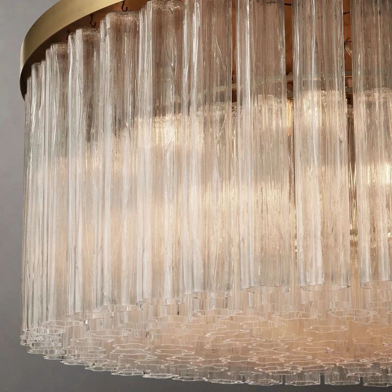 Ancelotti Glass Round Chandelier 48"