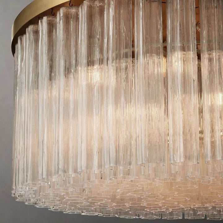 Ancelotti Glass Round Chandelier 48"