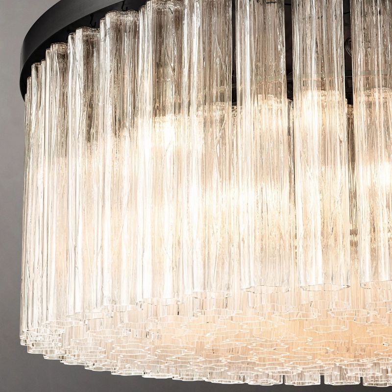 Ancelotti Glass Round Chandelier 48"