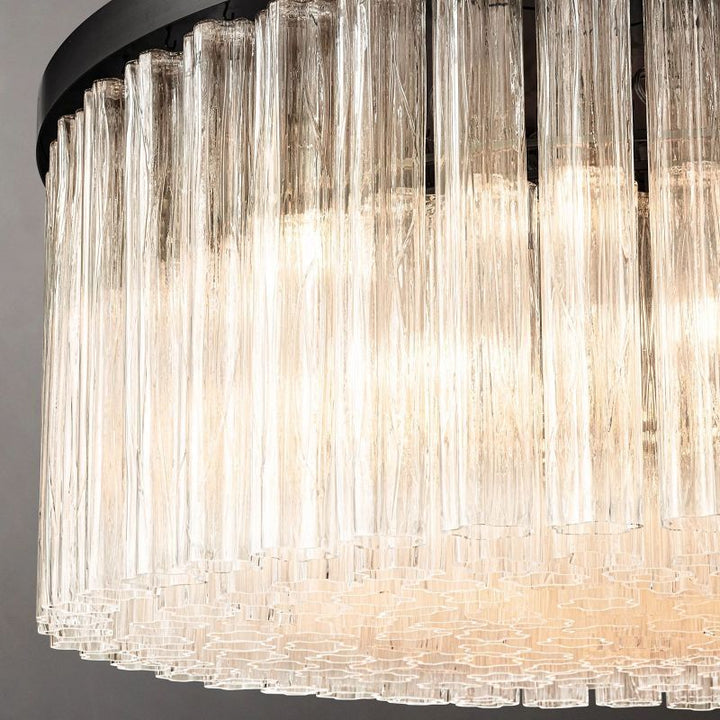 Ancelotti Glass Round Chandelier 48"