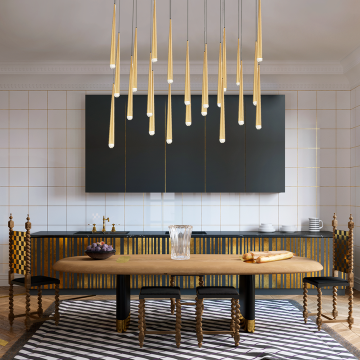 Aquite Rectangle Tubular Pendant