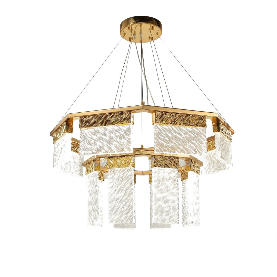 Arlen 2-Tier Round Down-Light Chandelier