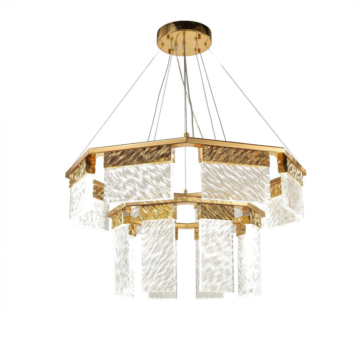 Arlen 2-Tier Round Down-Light Chandelier