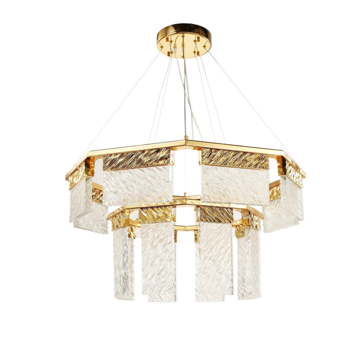 Arlen 2-Tier Round Down-Light Chandelier