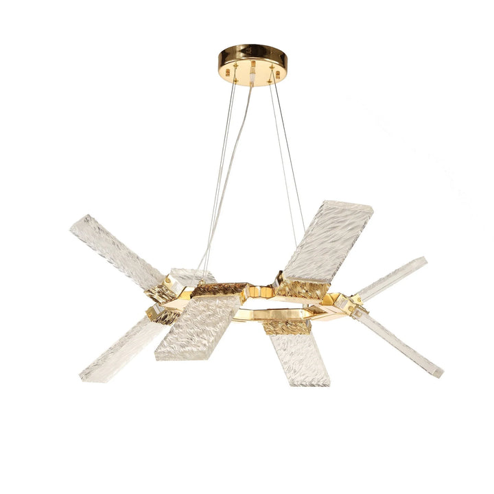 Arlen LED Round Ring Wave Chandelier