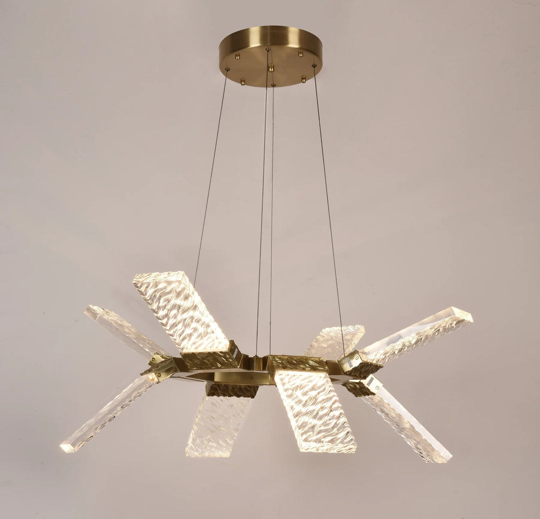 Arlen LED Round Ring Wave Chandelier