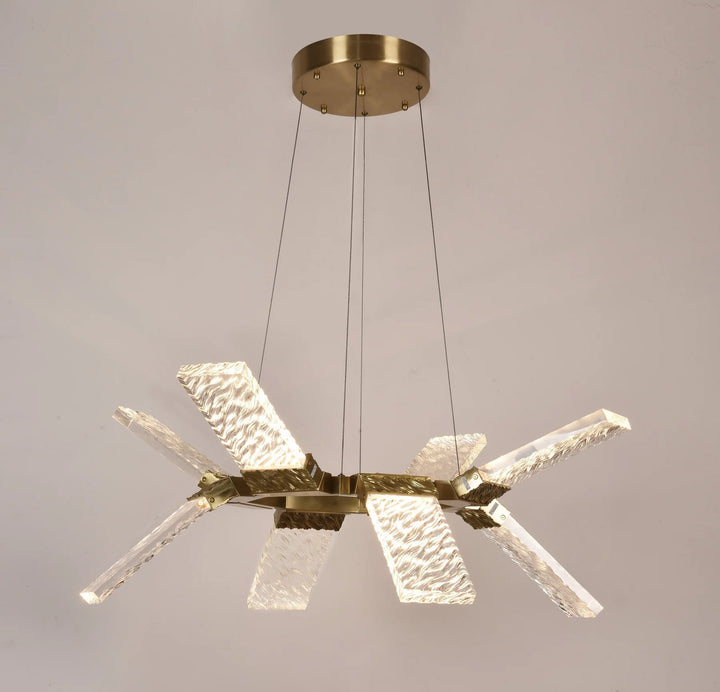 Arlen LED Round Ring Wave Chandelier