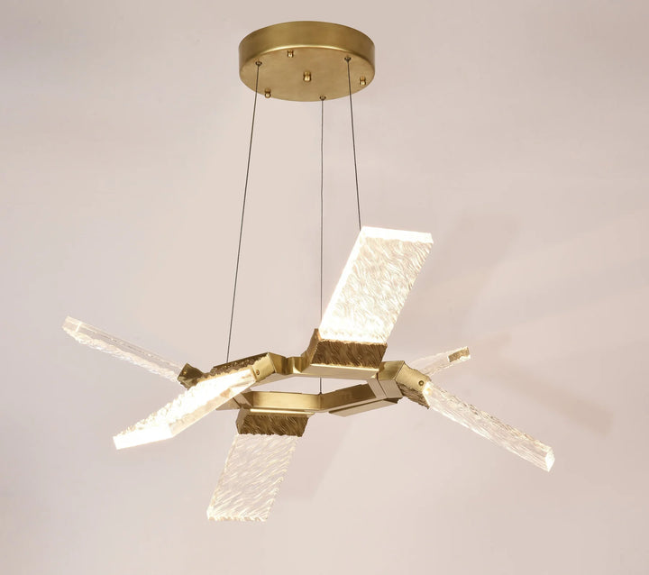 Arlen LED Round Ring Wave Chandelier