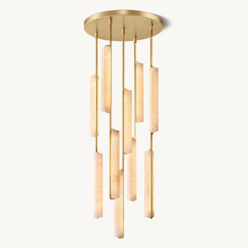 Audiobon Alabaster Round Chandelier 24"