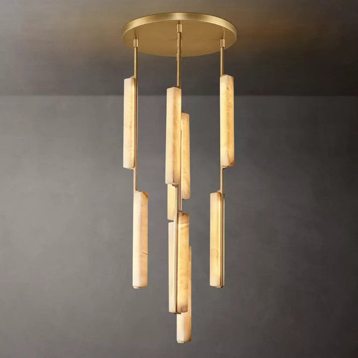 Audiobon Alabaster Round Chandelier 24"