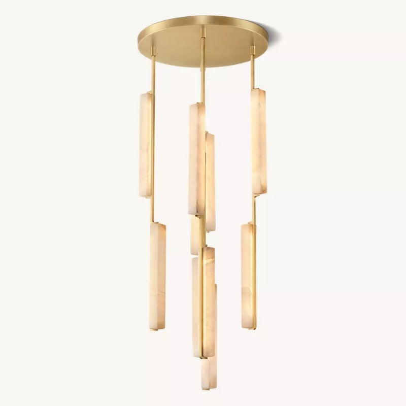 Audiobon Alabaster Round Chandelier 24"