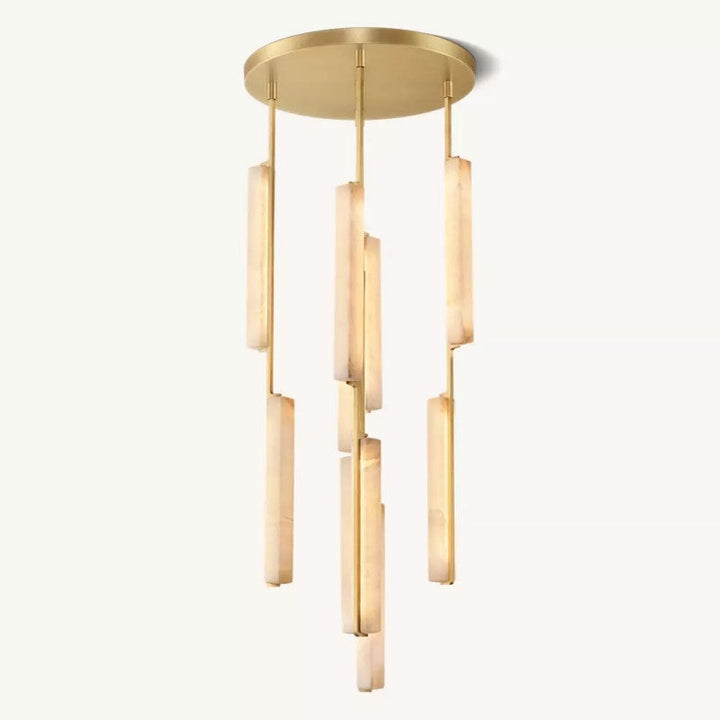 Audiobon Alabaster Round Chandelier 24"