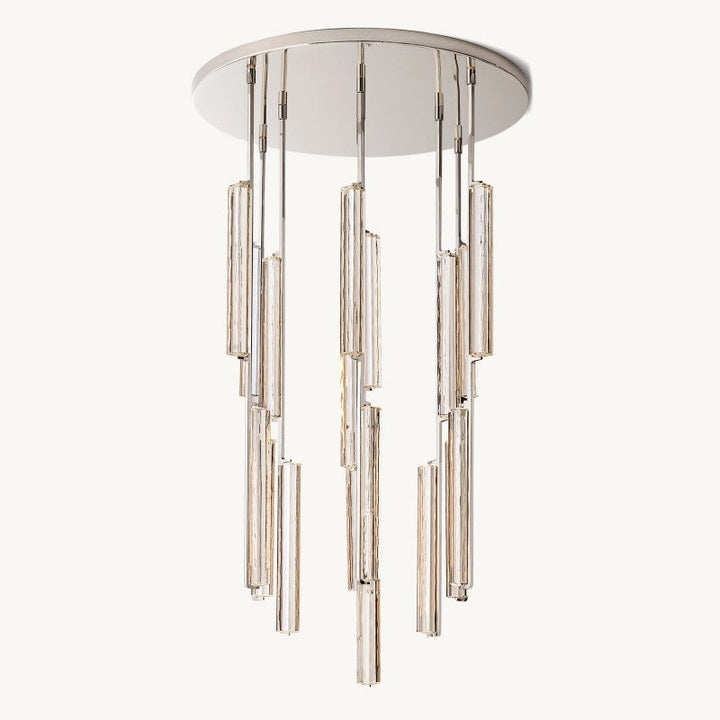 Audiobon Crystal Round Living Room Chandelier 40"