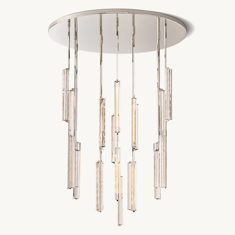 Audiobon Crystal Round Living Room Chandelier 56"
