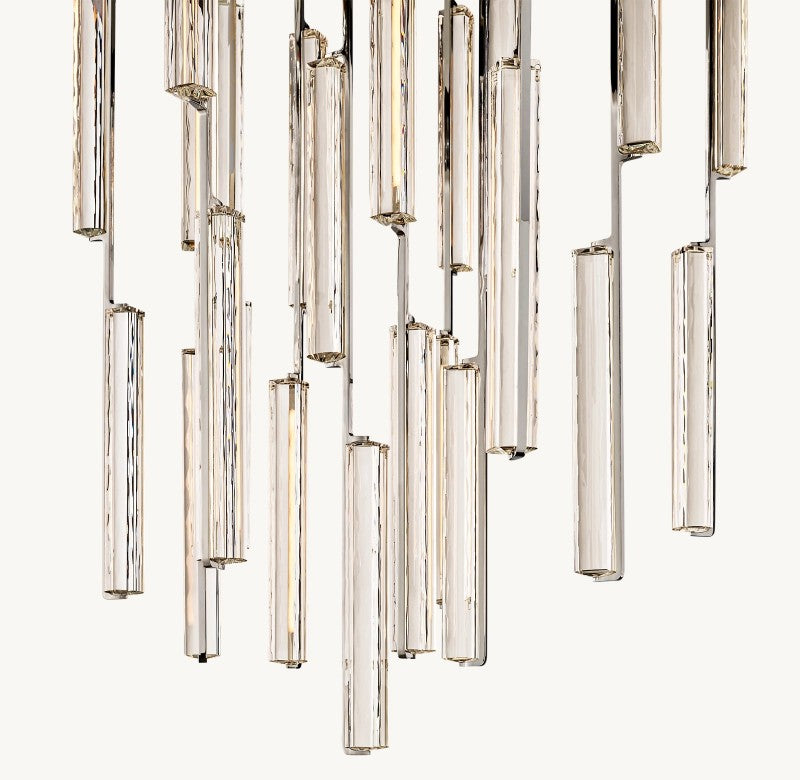 Audiobon Crystal Round Living Room Chandelier 56"