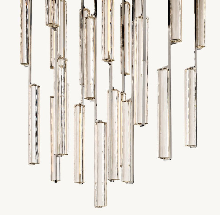Audiobon Crystal Round Living Room Chandelier 56"
