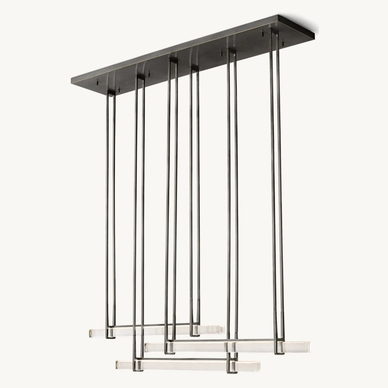 Audiobon Triple Bar Linear Dining Room Chandelier