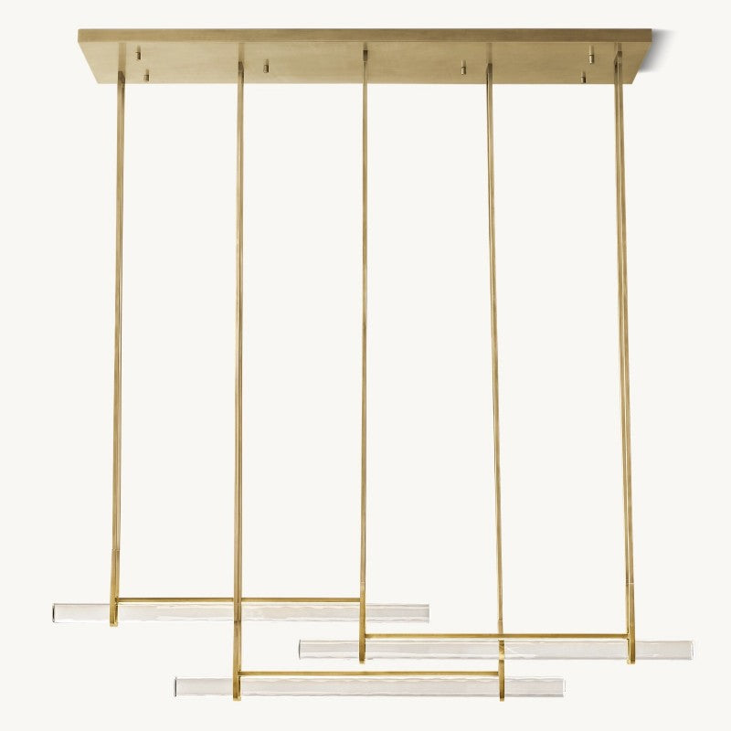 Audiobon Triple Bar Linear Dining Room Chandelier