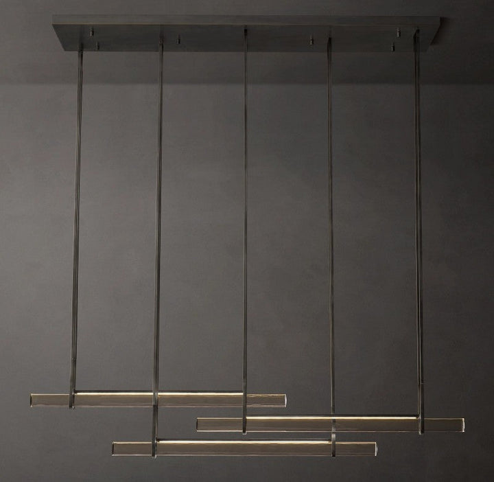 Audiobon Triple Bar Linear Dining Room Chandelier