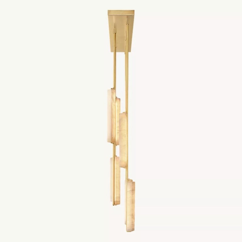 Audiobon Alabaster Linear Chandelier 54"