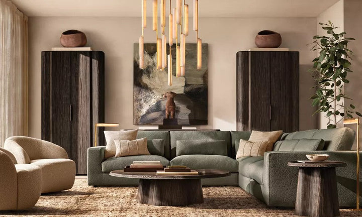 Audiobon Alabaster Round Chandelier 56"