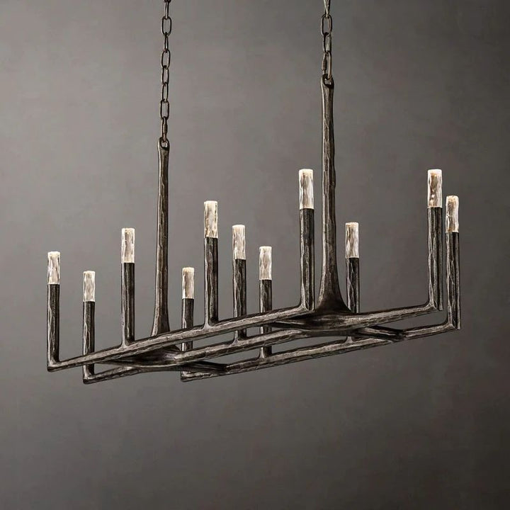 Avarit Forged Linear Chandelier 54”