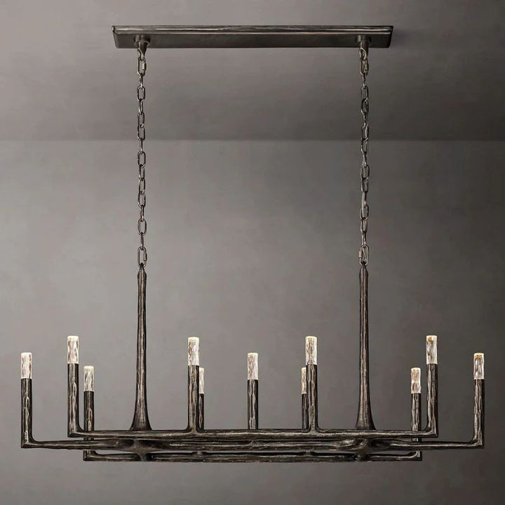 Avarit Forged Linear Chandelier 54”