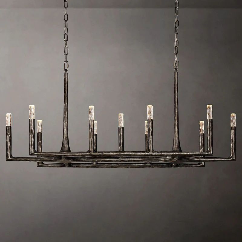 Avarit Forged Linear Chandelier 54”