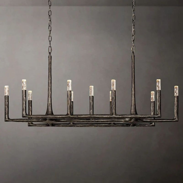 Avarit Forged Linear Chandelier 54”